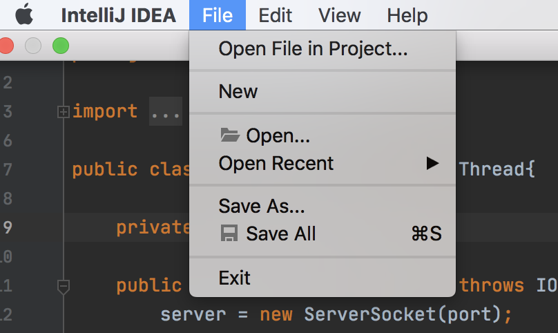 IntelliJ 中缺少工具列