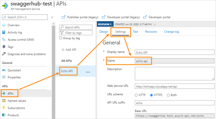 Azure 中的 API 名稱 swagger 中添加 API 時 Azure API 管理自動獲取