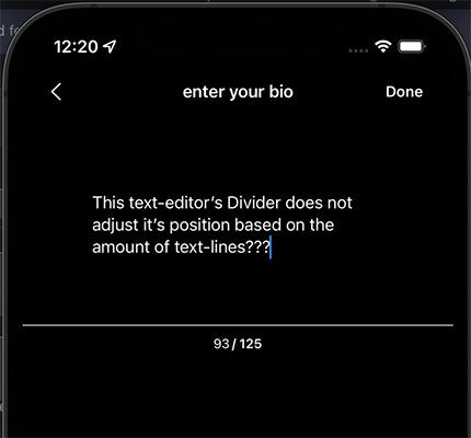 SwiftUI TextEditor Divider 不會根據文本行數改變 Y 位置？