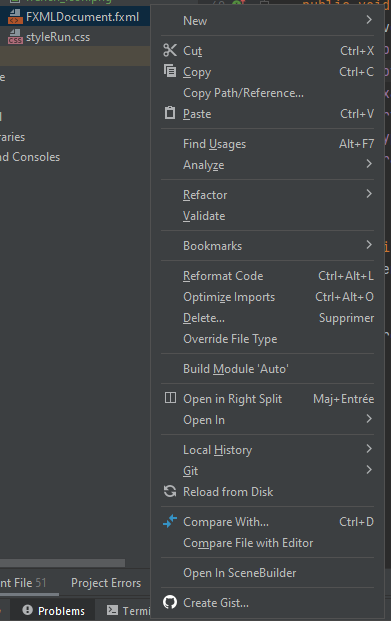 IntellIJ 中 FXML 的“更新控制器”用于 javaFX 專案