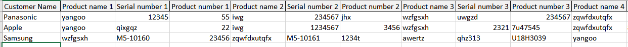 Excel：將多列復制到基于一列的行