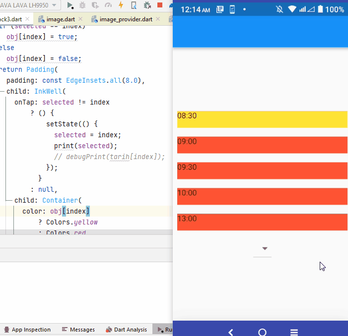 比較兩個串列時出現 Flutter RangeError