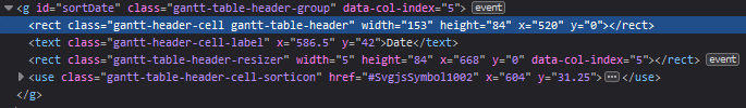 包含符號使用元素的 SVG.js 移動組