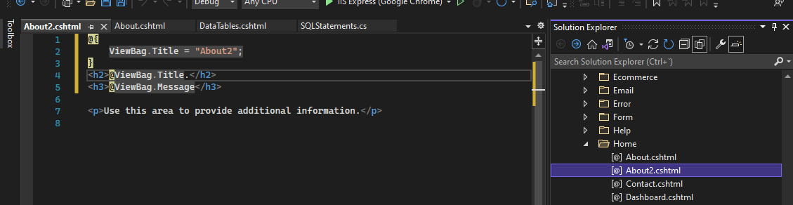 ASP .Net 找不到新添加的視圖