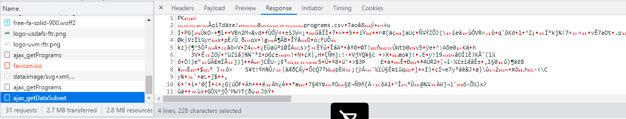 CodeIgniter force_download 不下載檔案，而是將垃圾字符列印到控制臺