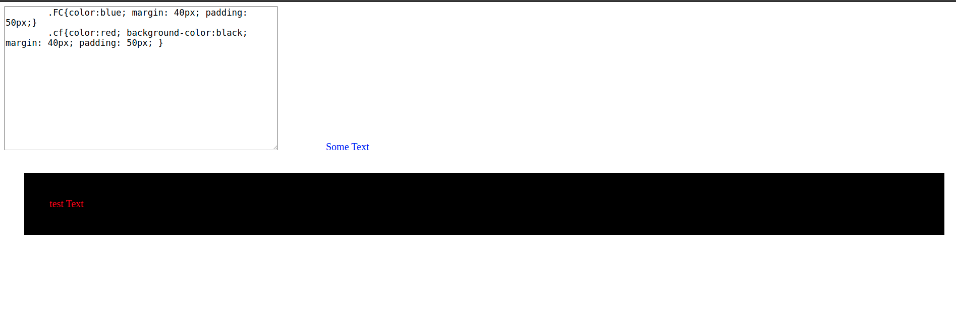 當我們在 textarea 值中添加 css 時如何驗證 css？