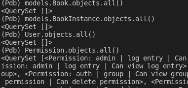 為什么在測驗資料庫中填充了權限表，而其他卻沒有（django python）？