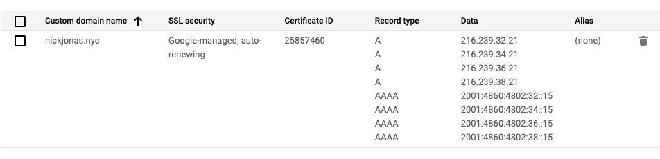 使用 www 時映射到 AppEngine (Flex/Node) 404 的 GoDaddy 自定義域