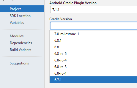 Android Studio 中的 Gradle 錯誤：找不到“com.android.tools.build:gradle:7.1.1”。