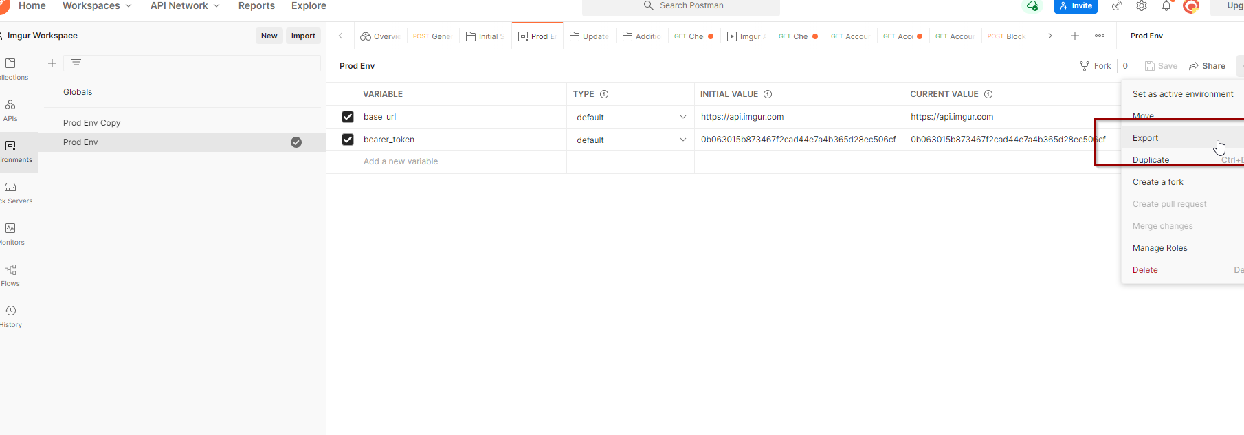 在 cmd 上使用 newman 執行時，使用郵遞員收集檔案匯出 AUth2.0 不記名令牌不起作用