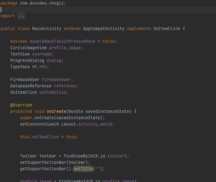 嘗試在 android studio firebase mainactivity 中的空物件參考上呼叫虛擬方法 boolean java.lang.String.equals(java.lang.Object)