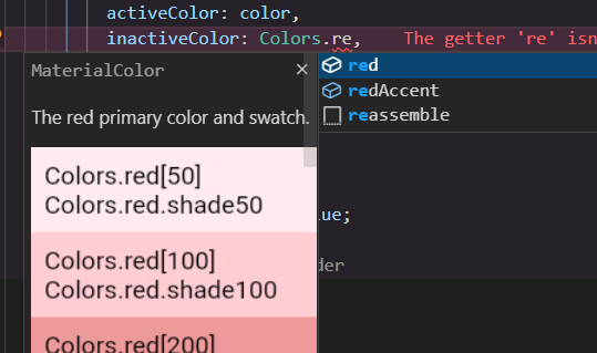Flutter 未在 Visual Studio Code 中顯示調色板