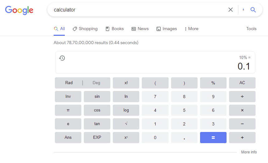 如何使用“%”數學運算式？