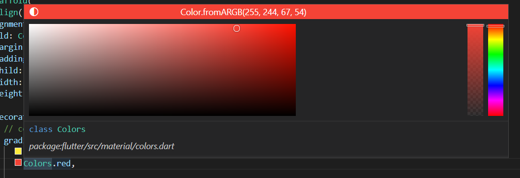 Flutter 未在 Visual Studio Code 中顯示調色板