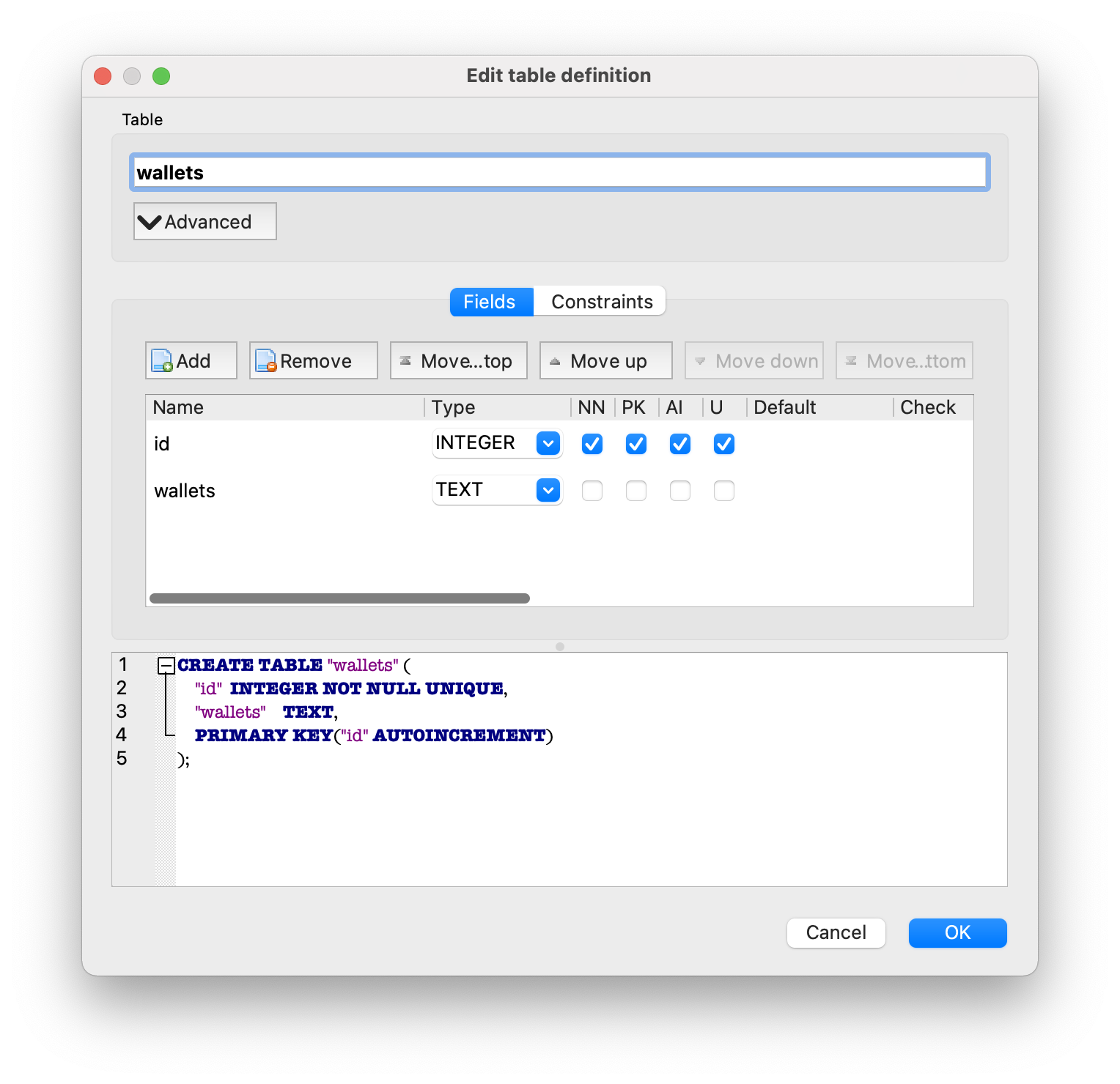 即使沒有設定身份驗證計劃，也無法使用 Postman 訪問 Sqlite db