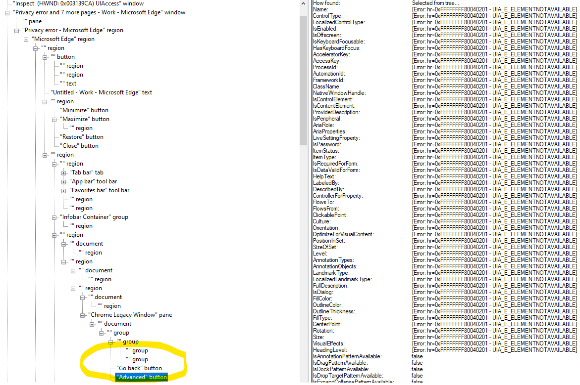 無需通過 Selenium 即可導航 Microsoft Edge 的 UI 自動化？