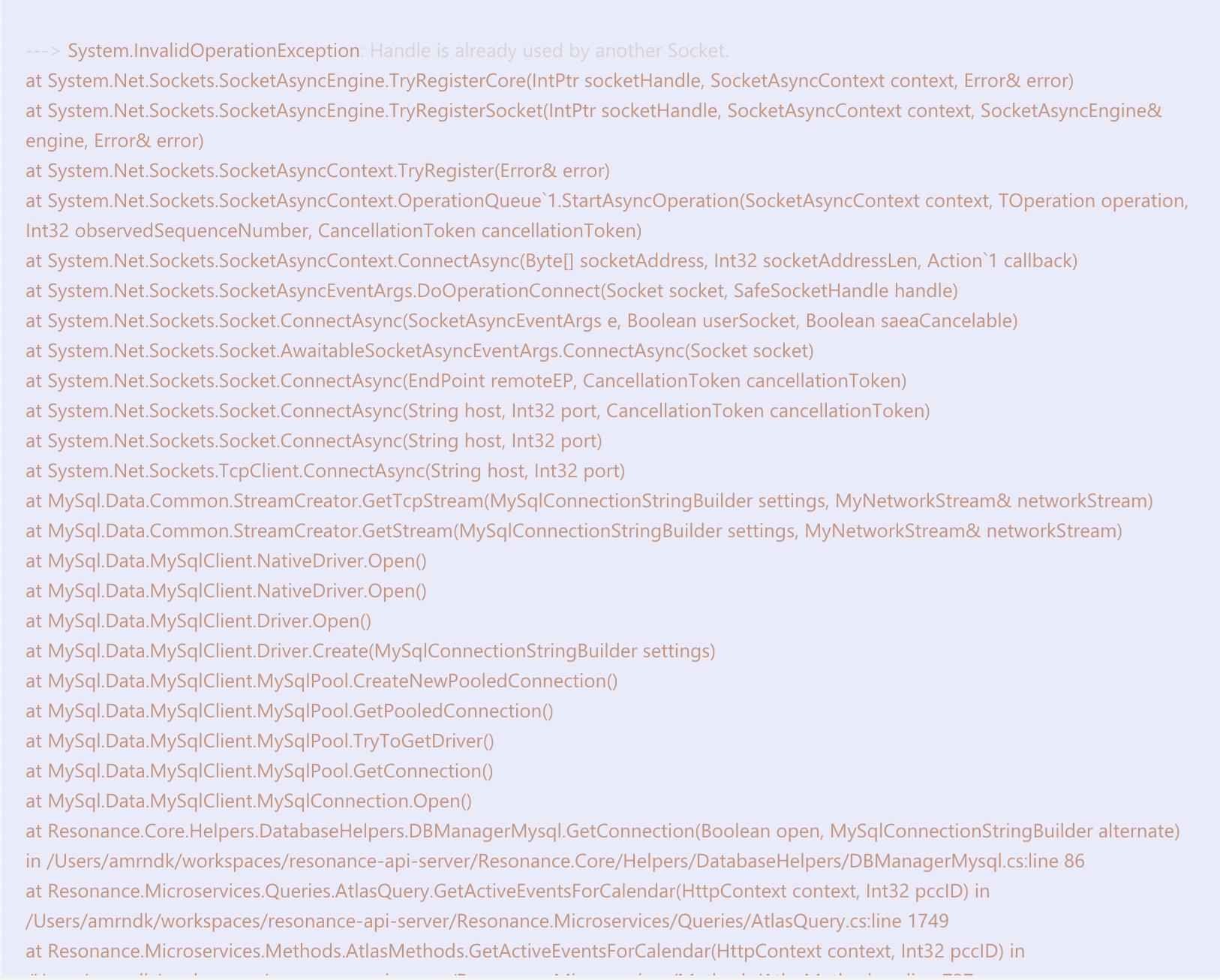 System.AggregateException：發生一個或多個錯誤。.Net Core 6 中的（未知套接字錯誤）