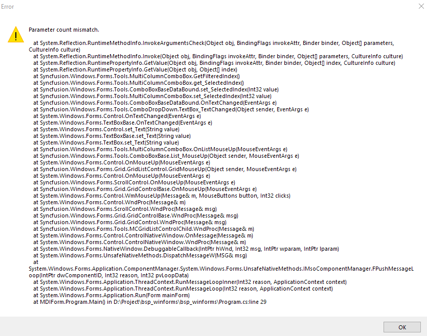 在 TextChanged 事件之后訪問組合框專案會導致物件已處置例外 [C# .NET 4.6]