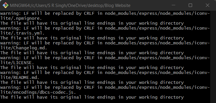 使用 Git 將檔案添加到暫存區時出錯