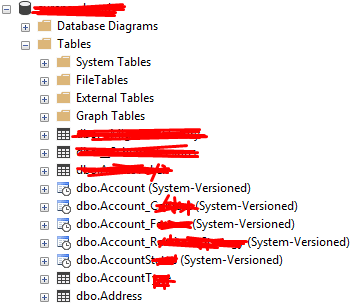 SQL Server 資料庫表存在，但不可見