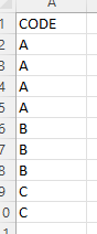 Excel，如何動態修改列單元格直到下一個不同的值