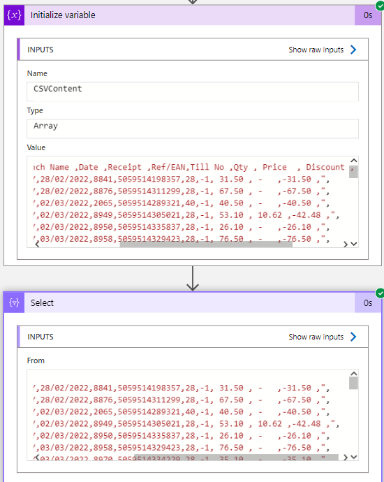 使用 Azure 邏輯應用洗掉 CSV 中的空白列
