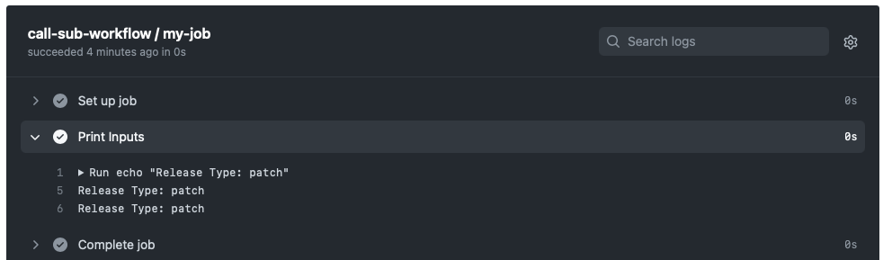 GitHub Action workflow_call 不使用最新的輸入值