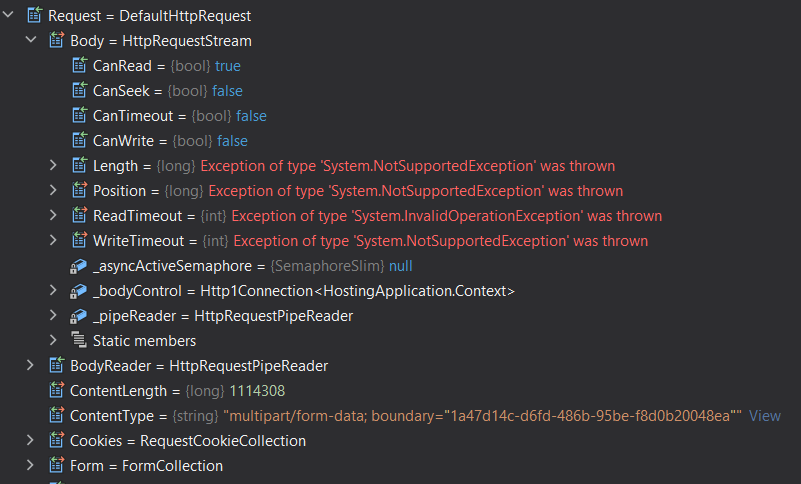 Asp.net 核心 web API 6 不接收 IFormFile