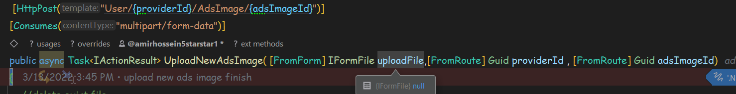 Asp.net 核心 web API 6 不接收 IFormFile