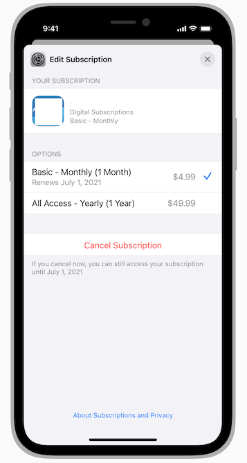 如果訂閱未激活,為什么訂閱螢屏不會打開?Xcode Swift iOS