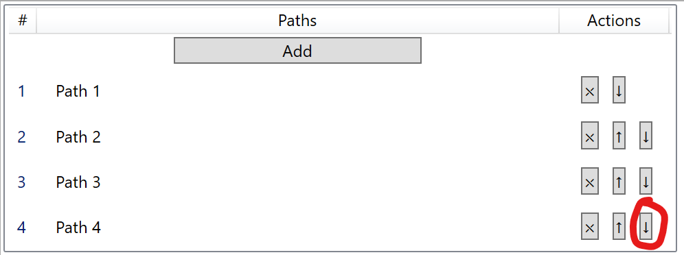當且僅當它位于 ListView 的最后一個 ListViewItem（行）中時，折疊 WPF 按鈕