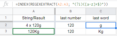REGEX 積極展望 REGEXEXTRACT GSheet 公式