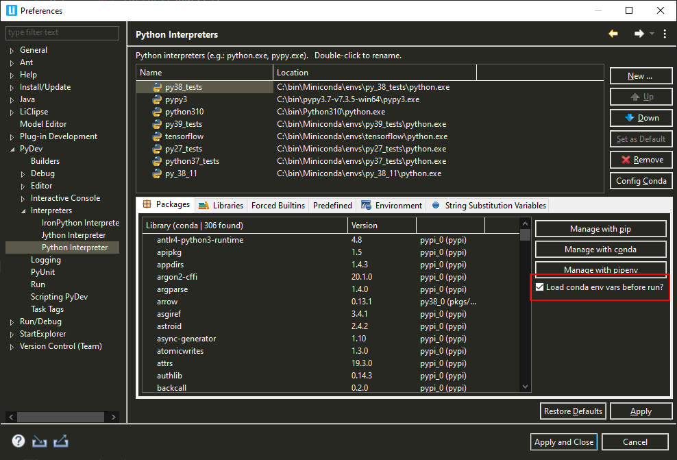 除錯時匯入 netcdf4 和 xarray 的問題 - 在 windows 上的 eclipse pydev 中