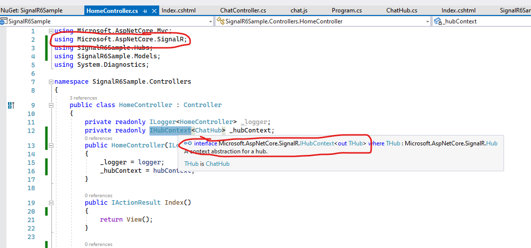 .NET 6 IHubContext 依賴注入