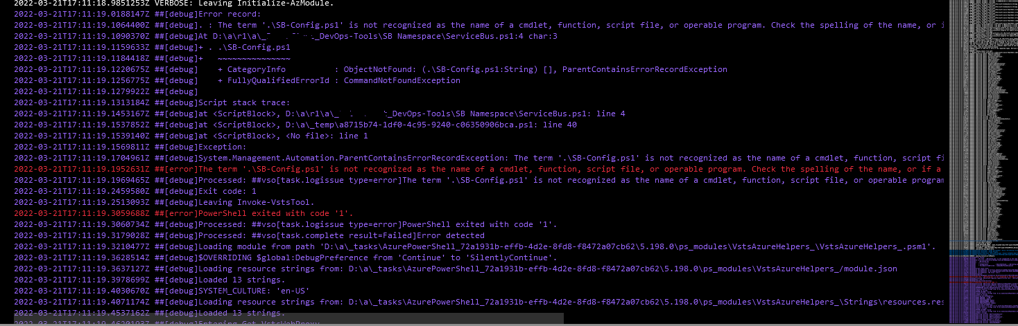 Azure Powershell - 從另一個腳本檔案加載變數