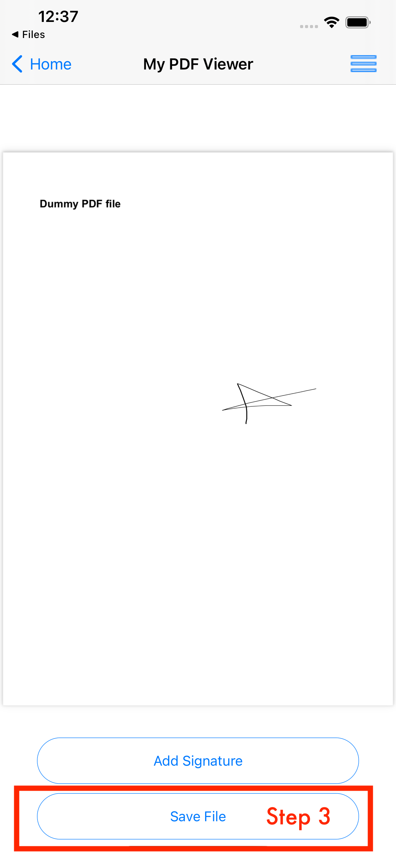 簽名后無法保存pdf