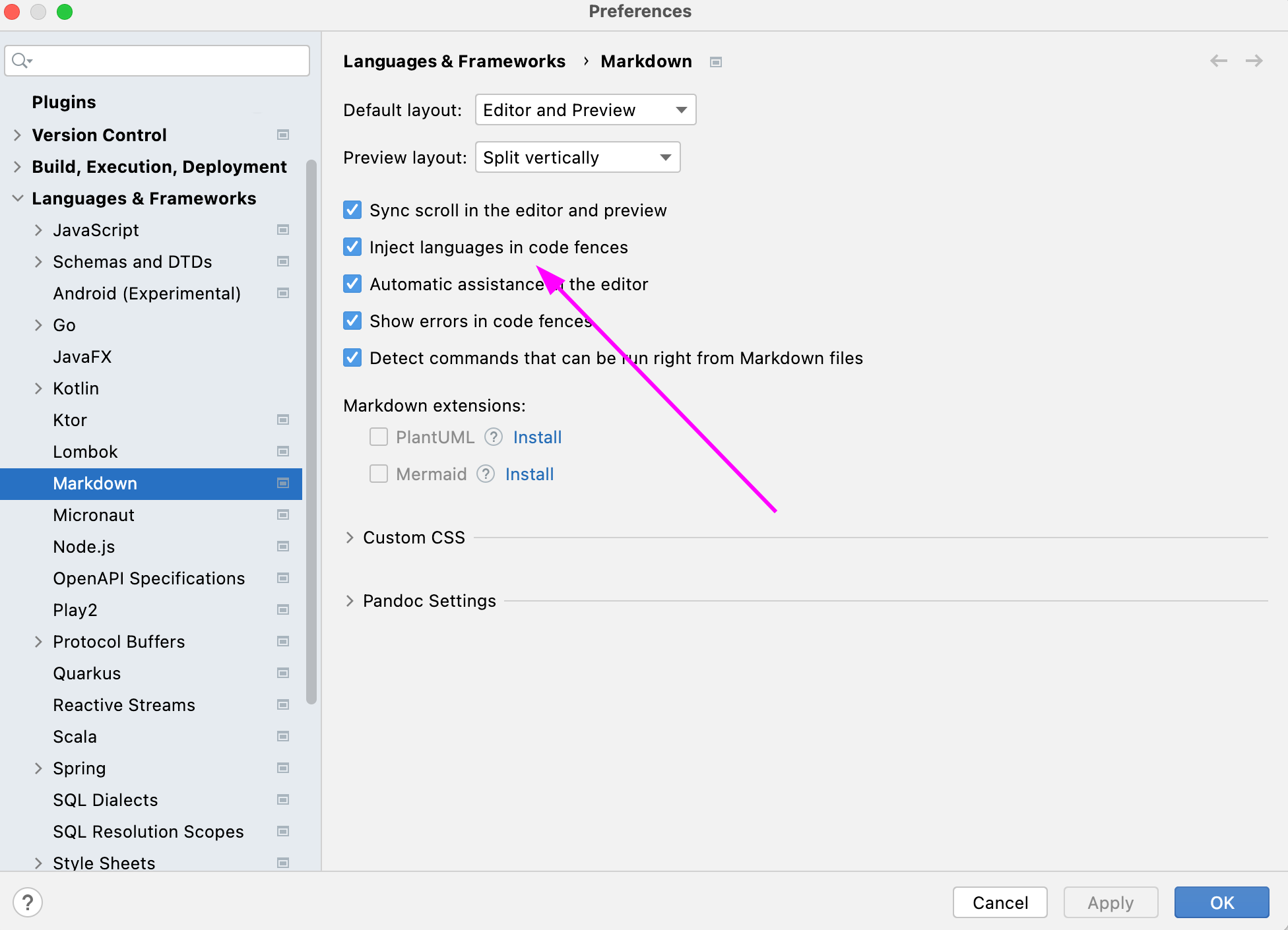 IntelliJ - 在 Markdown 中格式化 Java 代碼
