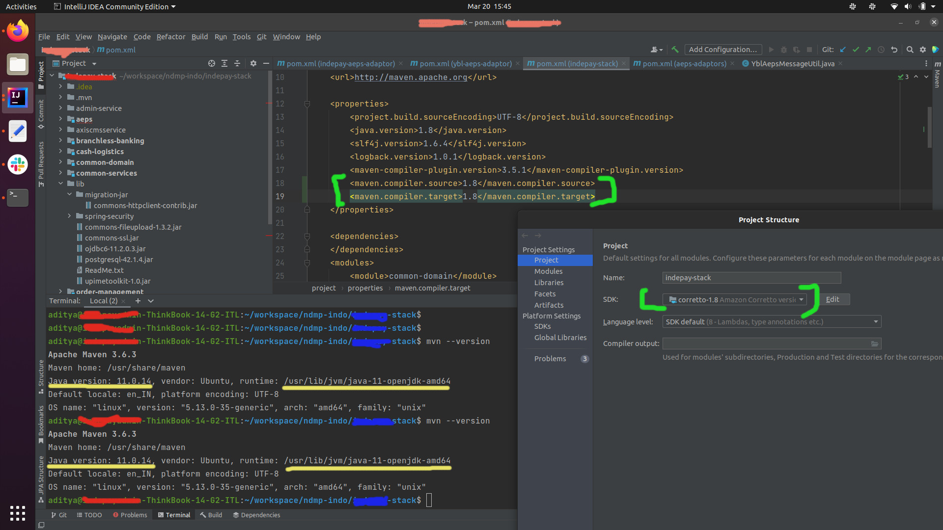Intellij 專案結構和 Maven 版本之間的 JDK 版本不匹配