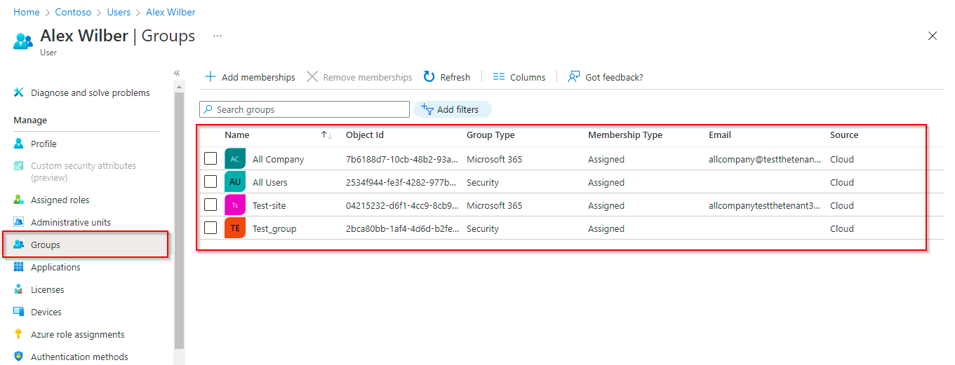 如何將用戶分配給 Azure Active Directory 中的所有可能組？
