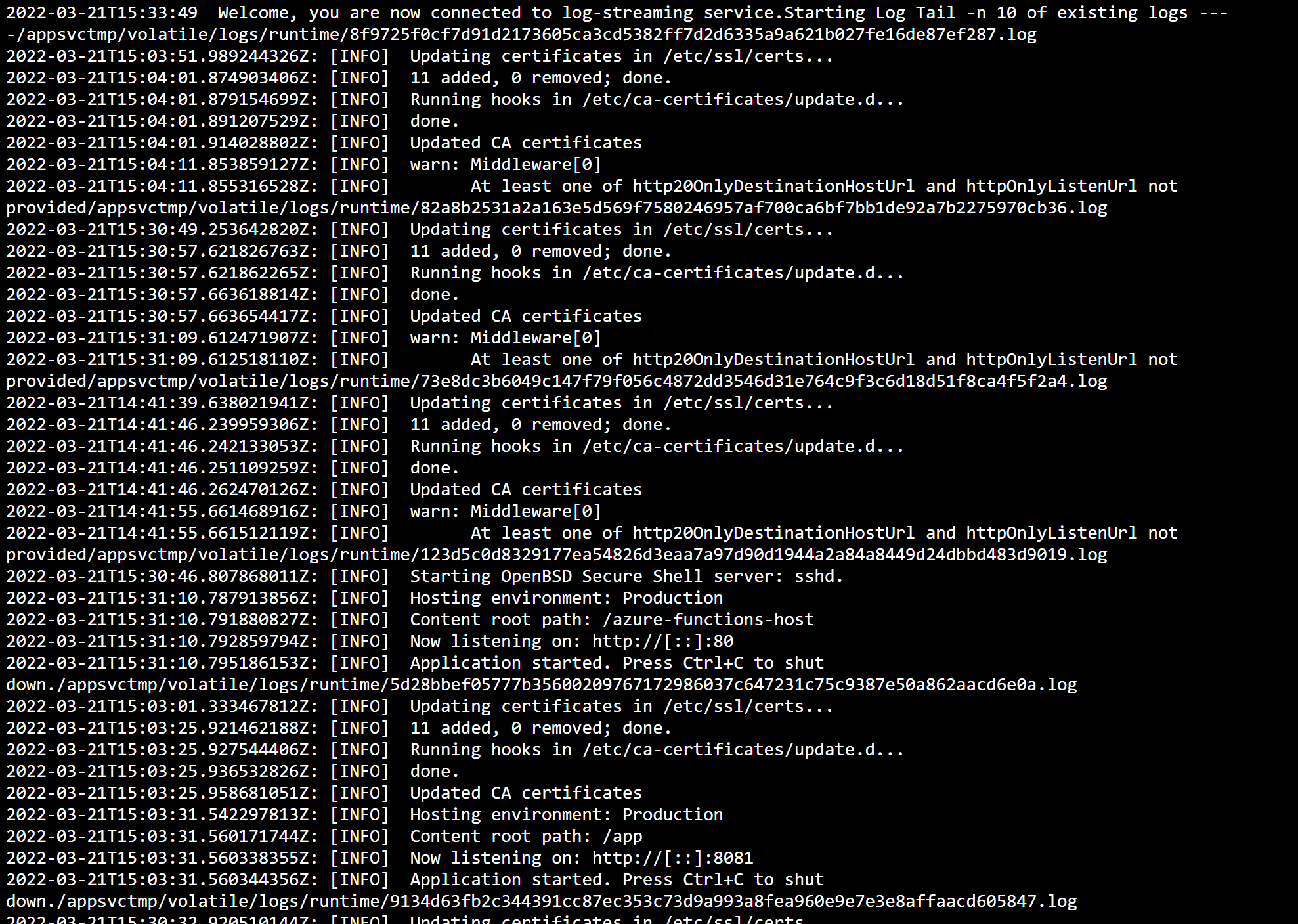 如何訪問 Azure Functions 的日志？