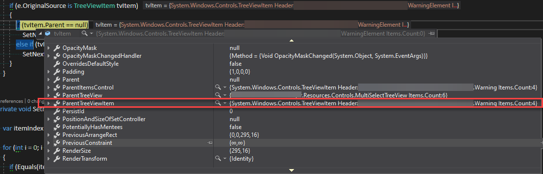 TreeViewItem.ParentTreeViewItem 是內部的,但有沒有辦法得到它?