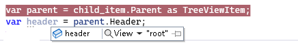 TreeViewItem.ParentTreeViewItem 是內部的,但有沒有辦法得到它?