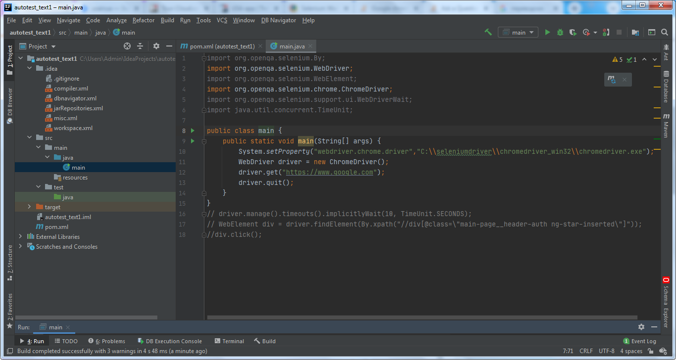org.openqa.selenium.SessionNotCreatedException：訊息：無法啟動新會話。使用 Selenium Java 的回應代碼 500 錯誤