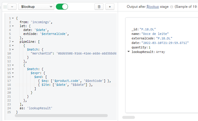 MongoDB聚合查找讓變數問題