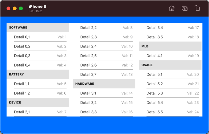 iOS Swift - 水平擴展的固定高度的 CollectionView 或 TableView .. 有什么想法嗎?