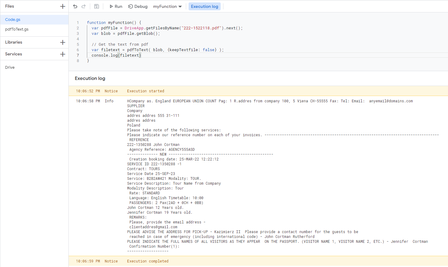 Google Script - 讀取 PDF 檔案,識別為 text/html