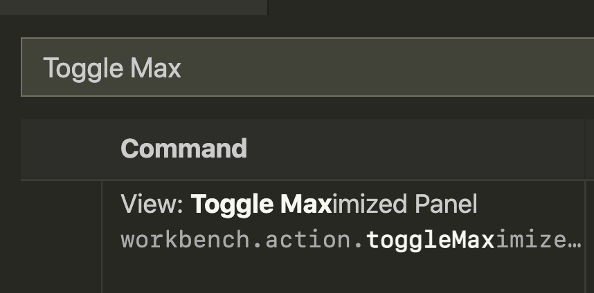 在側面板中最大化 VSCode 中的終端