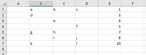 如何有效地抑制excel vba中選定列中的所有空行?