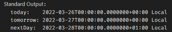 (.net) 呼叫 DateTime.Today.AddDays 時出現意外