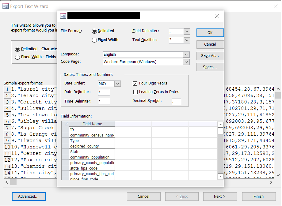 VBA 運行時錯誤 3625 文本檔案規范 Export_Spec 不存在